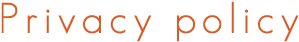 プライバシーポリシー